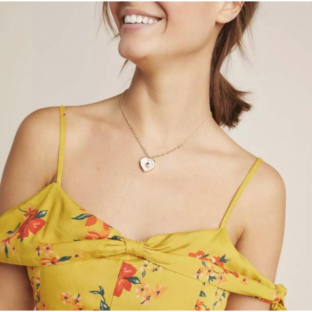 Anthropologie Yellow Floral Wide Leg Jumpsuit Tie Shoulder Size 4P Petite